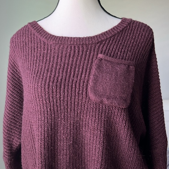 Charlotte Russe Purple Oversized Crop Sweater🌟 - Picture 3 of 8